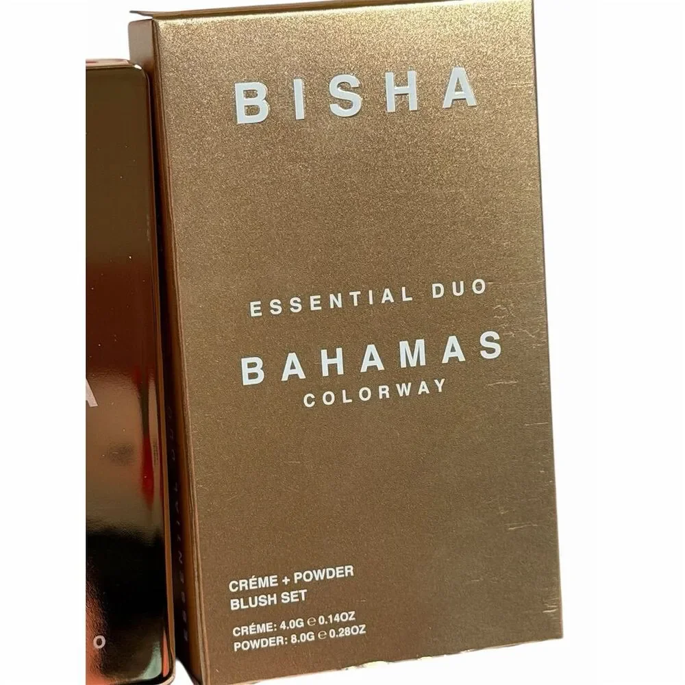 Bisha Essential Duo Blush Bahamas Radiant Cream-to-Powder Compact